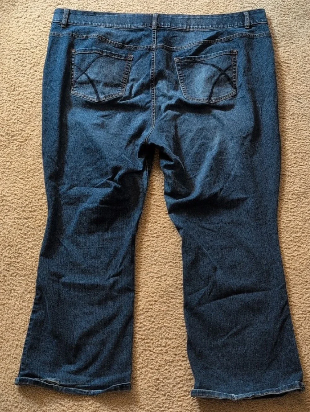 Lane Bryant Boot-Cut Jeans in Dark Blue Wash